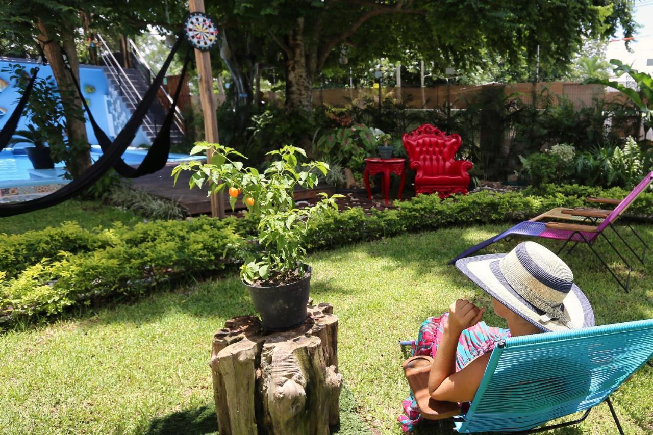 Casa Chukum Hotel Bacalar Exterior photo A backyard in the United States
