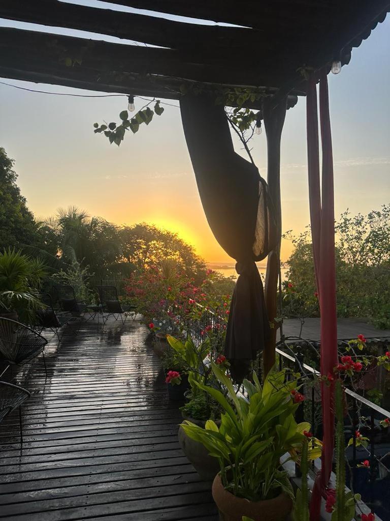 Casa Chukum Hotel Bacalar Exterior photo Sunset at the resort